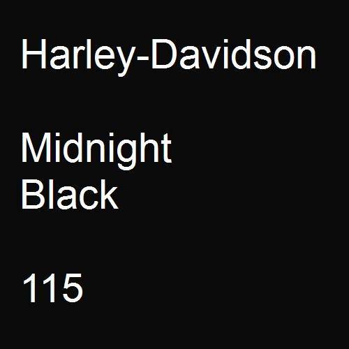 Harley-Davidson, Midnight Black, 115.